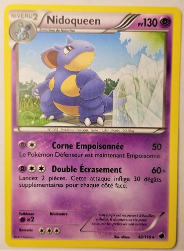 Carte pokemon nidoqueen 116 - pokemon, 42/116