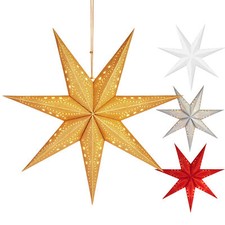 Étoile Noël 3D Étoile Avent Étoile Papier 60 Cm Noël Lumières Timer Maison