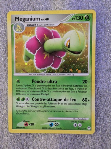 Carte pokémon méganium - carte,