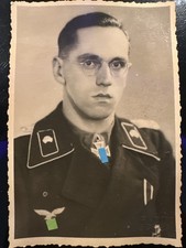 GERMAN Photo WW2 : RARE : Tankiste de la Luftwaffe : Pz Div Hermann GOERING