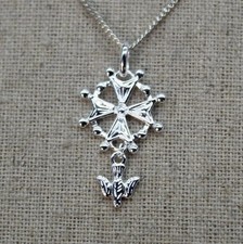 Collier Croix Huguenote Argent