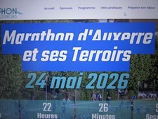 Dossard marathon AUXERRE 2026