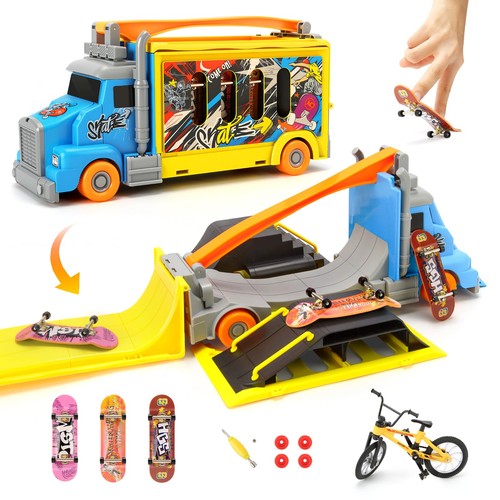 Finger skateboard park set - skateboard,