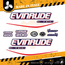 Décalcomanies adhésif Moteur hors-bord Evinrude e-tec 200 Ch - B