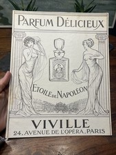 Affiche Publicitaire & Pub Parfum Etoile de Napoléon Vers 1900 Paris Perfume