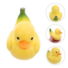  Statue de canard banane mignon, mini sculpture de canard en résine pour tableau