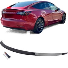 Spoiler Lèvre Performance Noir Brillant Compatible pour Tesla Modèle 3 Ab 2017