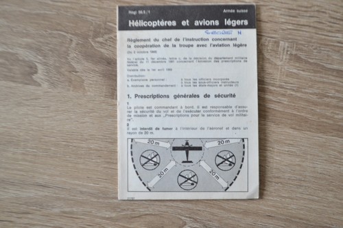 Ancien dépliant armée suisse - ancien,