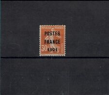 FRANCE YVERT PREOBLITERE 35 "PRECANCEL 30c POSTES FRANC 1921" MNG VF SIGNED J151