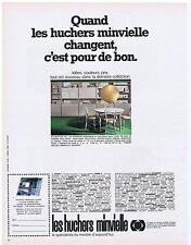 PUBLICITE ADVERTISING 104 1968 LES HUCHERS MINVIELLE meubles d'aujourd'hui