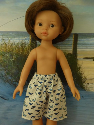 Bermuda short poupée garçon
