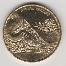 2015 COIN MEDAILLE SOUVENIR A-B -- 26 700 PIERRELATTE PYTHON RETICULE / WILDLIFE