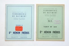 Catalogue + Tarif Ets HÉNON FRÈRES Ferronnerie Quincaillerie, LA GRANDVILLE 1964