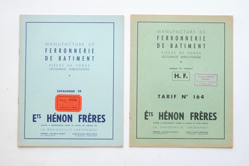 Catalogue tarif ets hénon - catalogue,