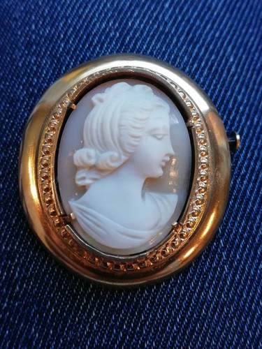 Broche ancienne portrait - ,