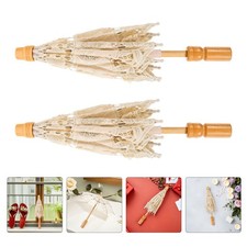  2 Parapluies en Dentelle : Ombrelle Vintage pour Mariage, Accessoire Photo,