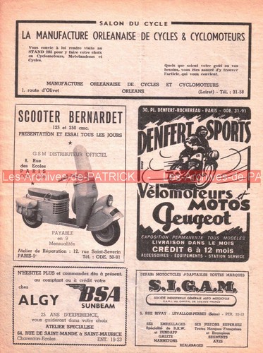Publicité scooter bernardet - publicité,