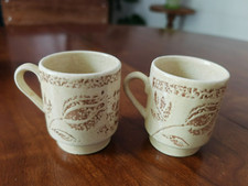 Lot de 2 tasses Expresso en Faïence de BADONVILLIER