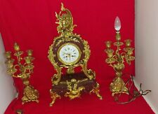 GARNITURE  CHEMINÉE BRONZE