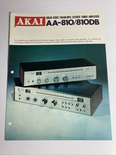 Akai 810 810db stereo - aa-810/810db, tuner