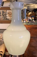 SUSPENSION LUSTRE SANKEY TARGETTI Opaline Design 70 Italie Vert Sauge Pâle&Blanc