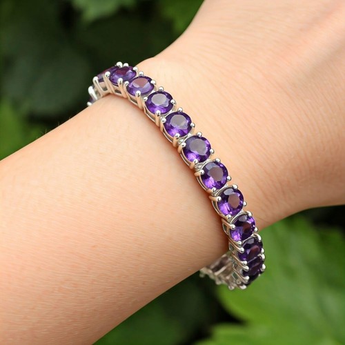 Améthyste tennis bracelet - améthyste,