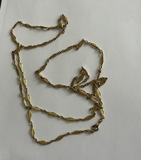 5548- Collier Sautoir Or Jaune Filigrané