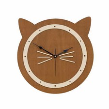 HORLOGE DÉCORATIVE POUR LES AMOUREUX DES CHATS, PIN