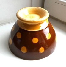 Ancien bol à pois Sarreguemines N° 3 Cuisine Vintage Collection.
