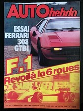 AUTO HEBDO 291 du 5/11/1981