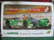 AFFICHE 24 HEURES DU MANS LA SARTHE HENRI PESCAROLO 