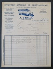 Facture 1937 DEMENAGEMENT