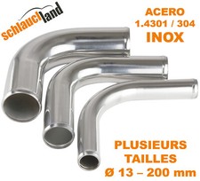 COUDE TUBE 90° Degré ARC ACIER INOX 304 Poli Bordure Durite Pipe Tuyau Angle Air