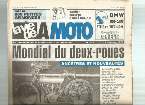 Vie moto n 257 pompe - la,