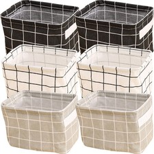Panier de rangement de bacs de rangement pliable de 6pcs Boîtes