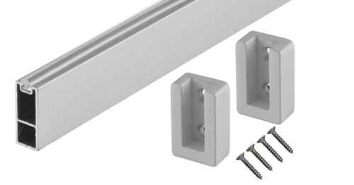 Set tube angle argenté - tube, d'angle