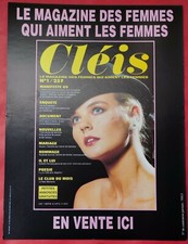 Affichette PLV Couverture magazine CLEIS Femmes qui aiment les Femmes - Adultes