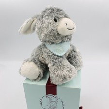 Doudou ane gris blanc foulard