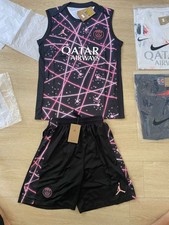 Ensemble PSG Maillot Adulte Sans Manche  Et Short Paris Saint Germain 