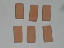 6 briques en terre cuite pour