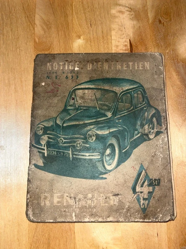 Renault 4cv r1062 1954 - 4cv, notice