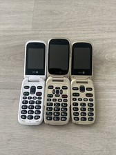 3 Téléphone  Doro Blanc Et Or Pour Pièces Sans Chargeur