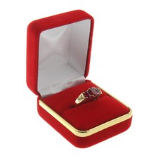 Red Velvet Engagement Ring Box