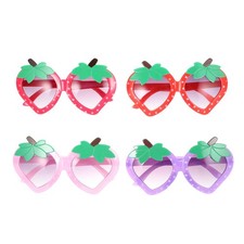4 Pairs Lunette Lunettes De Bébé Fille Fraise Pour Enfants