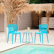 2 Chaises de jardin bistrot en