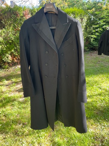 Manteau redingote noire - manteau, homme