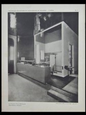 PIERRE CHAREAU, HALL D'ENTRÉE "LA SEMAINE A PARIS" - PLAQUE 1930 - 