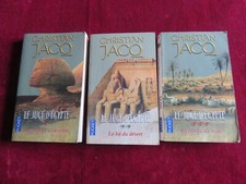 Livres Christian JACQ  Le Juge d'Égypte 3 Tomes TRILOGIE complète Pocket