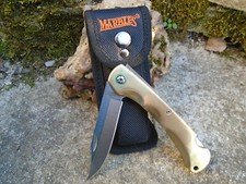 Couteau Marbles Brass Lame