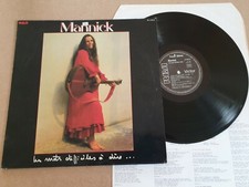 MANNICK " LES MOTS DIFFICILES A DIRE .... "  LP album Vinyl 